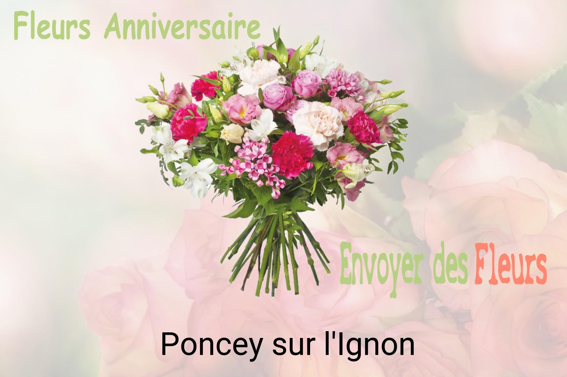 Bouquet de fleurs d’anniversaire livré à Poncey-sur-l'Ignon