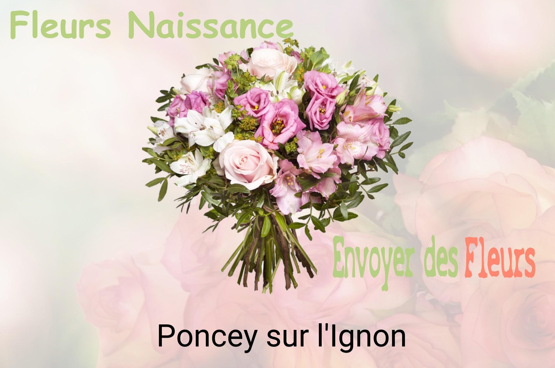 Bouquet de fleurs de naissance livré à Poncey-sur-l'Ignon