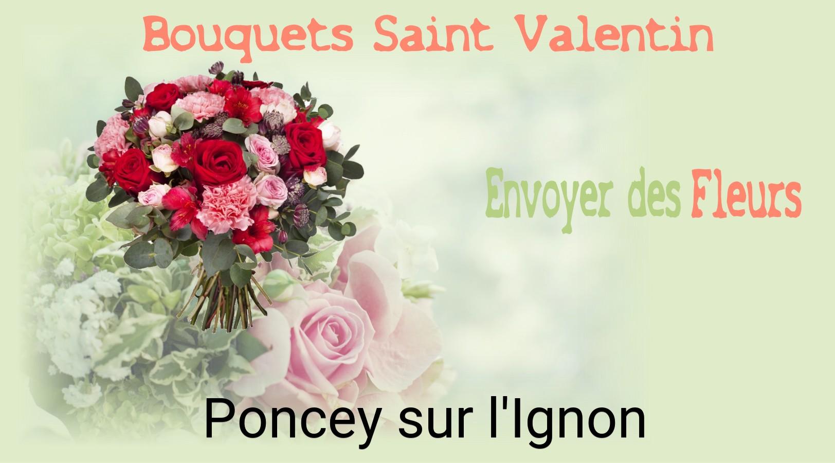 Roses de Saint-Valentin livrées à Poncey-sur-l'Ignon